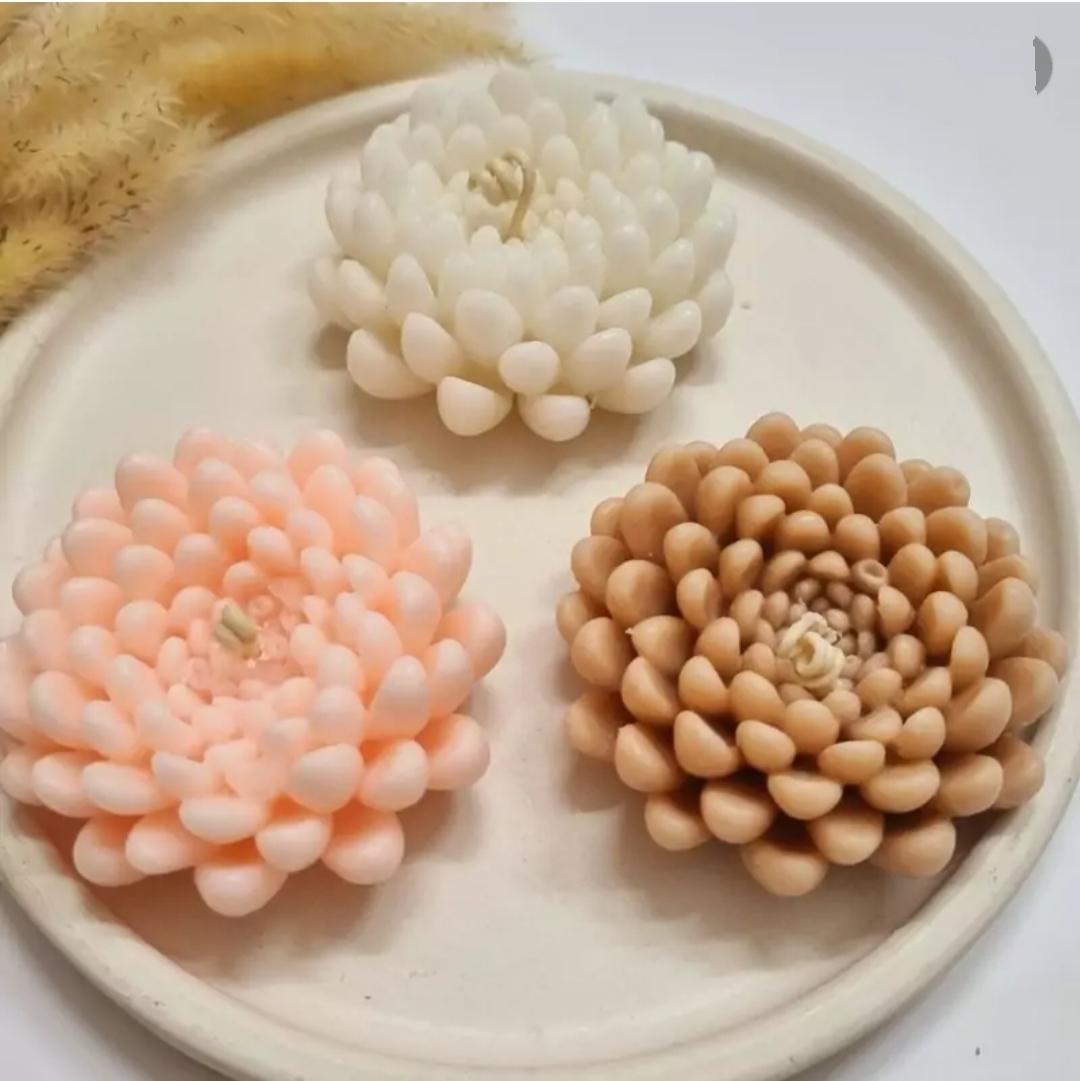 شمع طرح گل